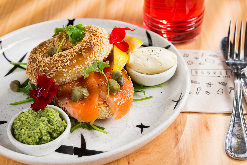 food photographer example image of salmon bagel