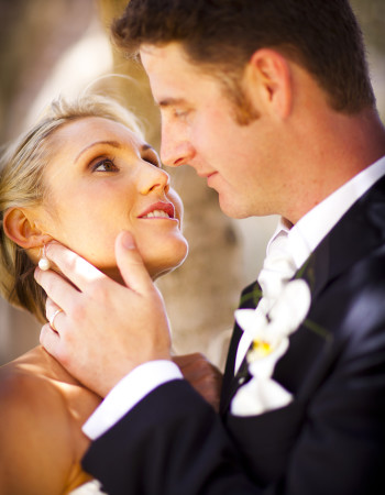 Wedding Photography close up of couple