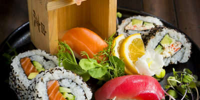 photography of sushi plate by Auckland food photographer Adam Firth