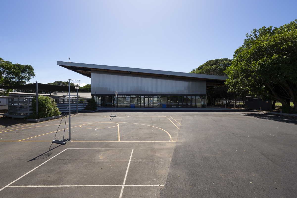 Auckland Normal Intermediate School gym photography for architectural awards 