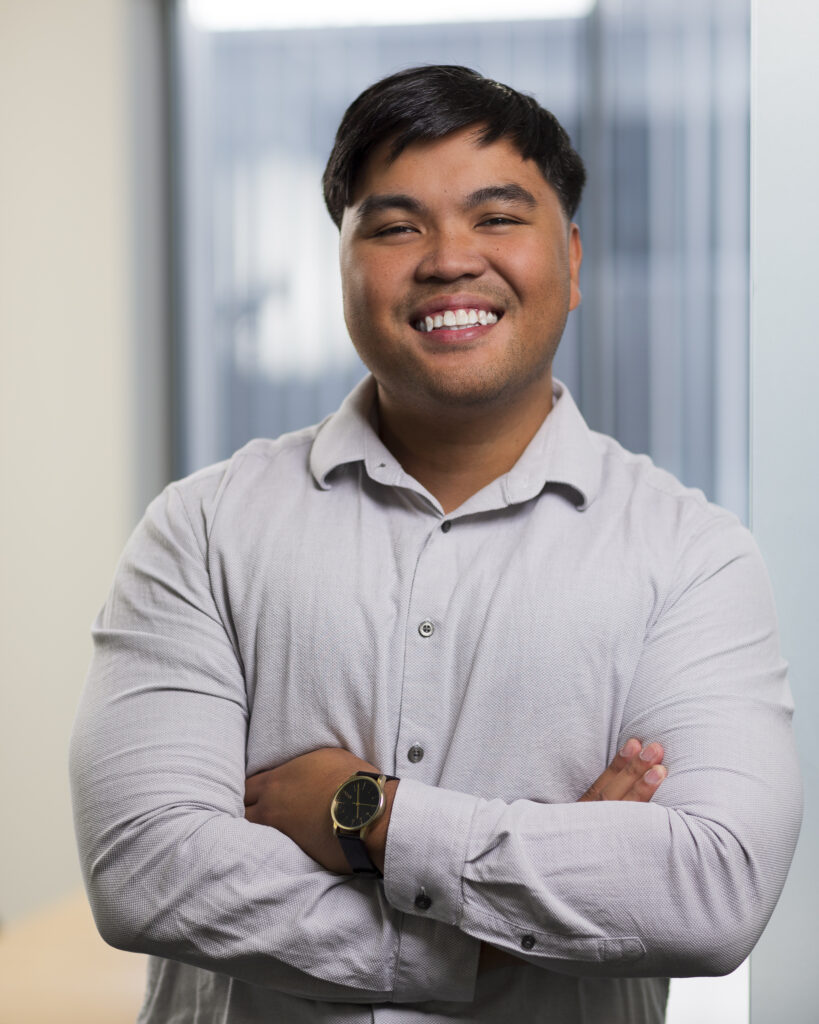 environmental headshot of asian man