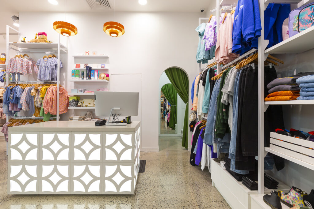 fitout photography of the kids store in Bayfair in the Bay of Plenty