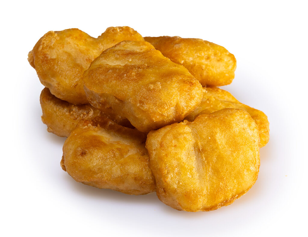 Chicken nuggets photographed by professional food photographer Adam Firth in East Tamaki Auckland