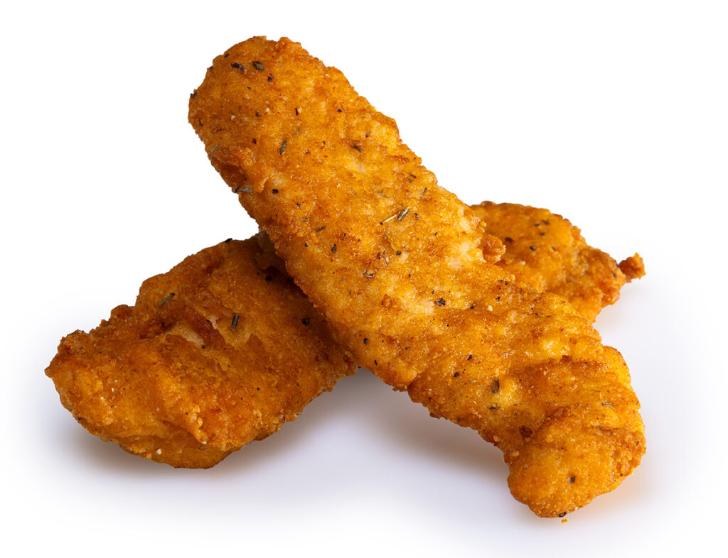 Chicken tenders photographed by professional food photographer Adam Firth in East Tamaki Auckland